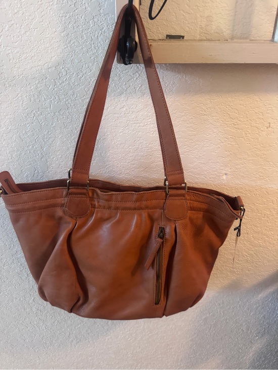 Marta Ponti Handbags - Marta Ponti Cognact Leather Tote Bag NWT
